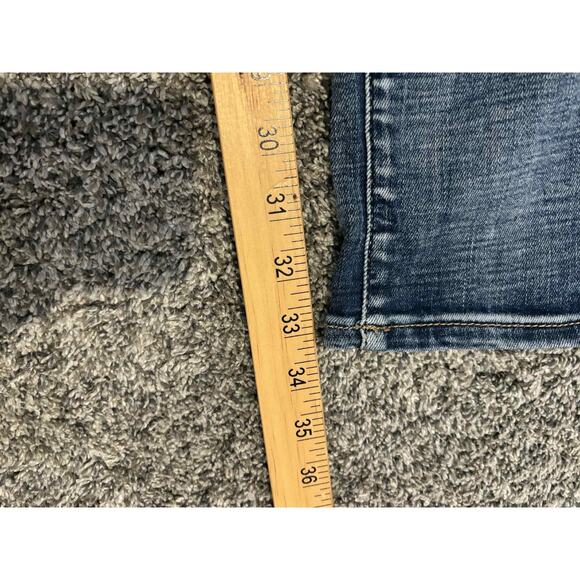 Buckle Black Fit 93 Straight Leg Whiskered Denim Jeans Blue Size 28 x 33 Stretch - Picture 7 of 8